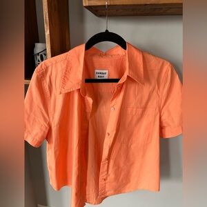 Aritzia Sunday Best Short Sleeve Button Up